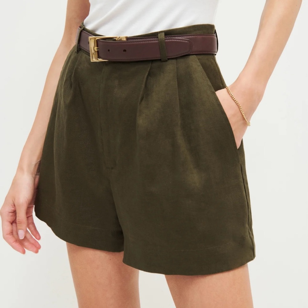 Reformation Mason Linen Shorts